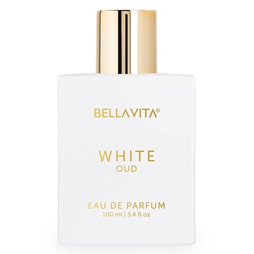 BELLAVITA White Oud Unisex Eau De Parfum Perfume with Orange, Patchouli, Musk|Premium, Long Lasting Oud & Fruity Fragrance for Men & Women,100ML