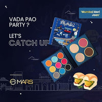 MARS The City Paradise Makeup Kit | Highly Pigmented and Blendable | 9 Eyeshadow Palette with 1 Highlighter, Blusher, Bronzer & Compact Powder each (16.0 gm) (01-Mumbai)