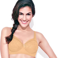 Enamor FB06 Full Support Classic Lace Lift Bra - Non-Padded, Wirefree & Full Coverage