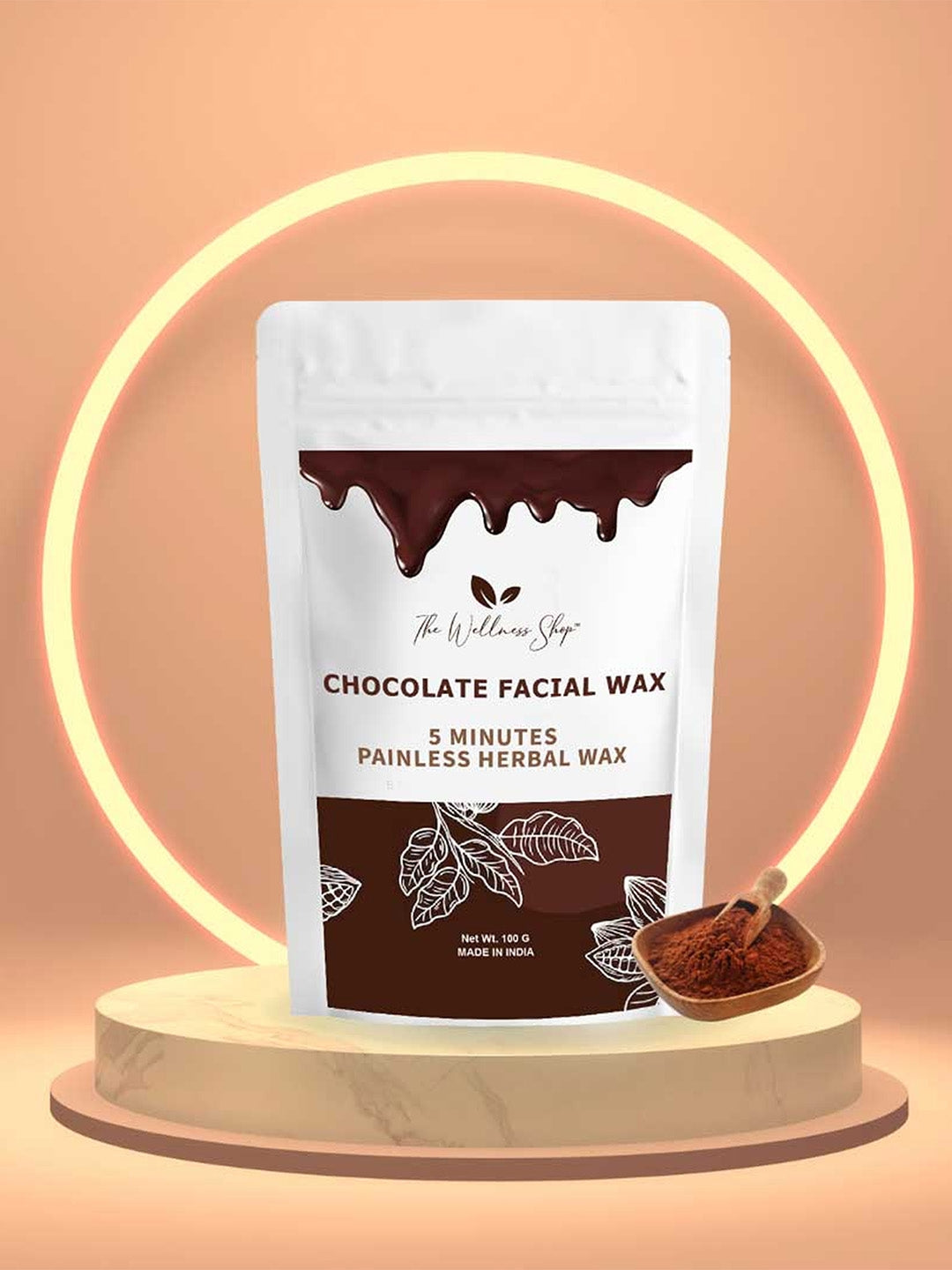 The Ayurveda Rituals Chocolate Facial Wax- 5 Min Painless Face Wax Powder 100g