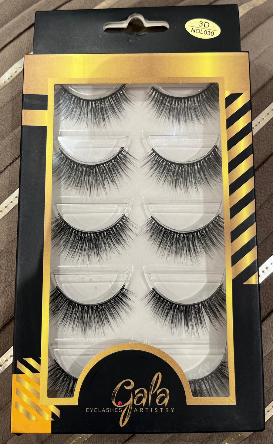 GALA EYE LASH ARTISTRY 5 PAIR 3D EYE LASHES NOL030