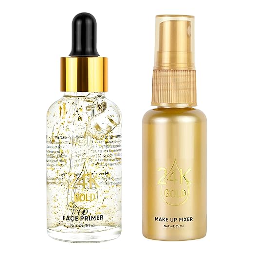 MARS 2 in1 24K Gold Face Primer and Make up fixer Set 30+35ML