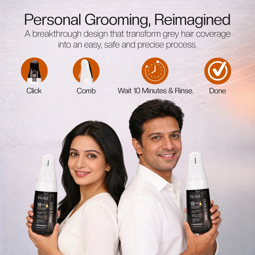 Proads India's First Click & Comb Hair Color 400ml