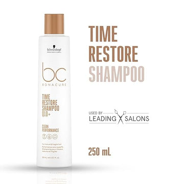 Schwarzkopf Professional Bonacure Time Restore Shampoo with Q10+ | For Mature Hair - 250 ml