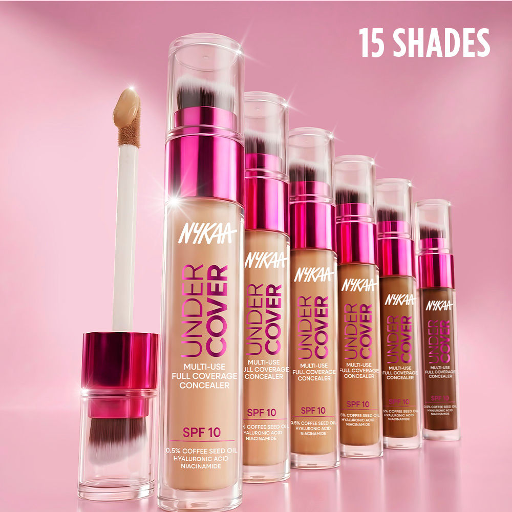 Nykaa Undercover Multi-Use Full Coverage Concealer-Hyaluronic Acid & Niacinamide 3ml