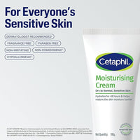 Cetaphil Moisturising Cream for Face & Body Dry to Normal skin 100g