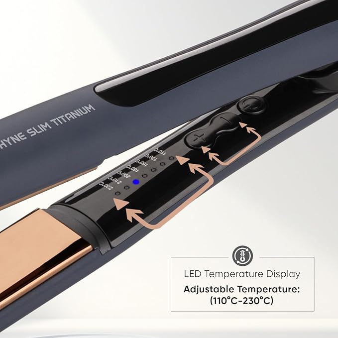 VEGA PROFESSIONAL Pro-Shine Slim Titanium Hair Straightener (VPPHS-13)