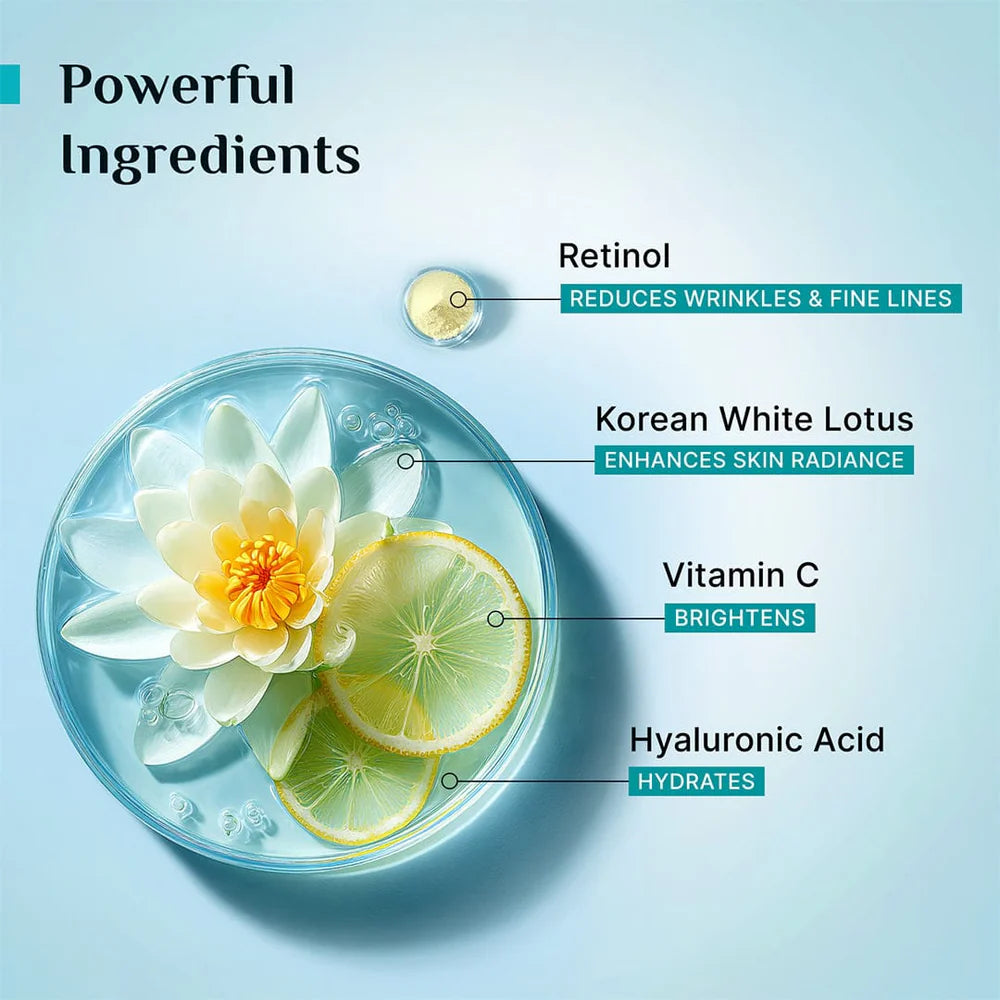 pilgrim Retinol Under Eye Cream with Vitamin C & Hyaluronic Acid 30g