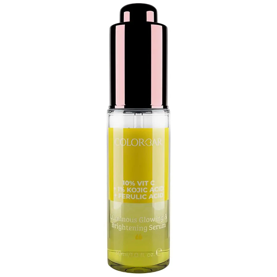 ColorBar Luminous Glowing & Brightening Serum - 10% Vit C + 1% Kojic Acid + Ferulic Acid, 30ml