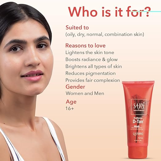 Sara Radiance D-Tan Mask 100g