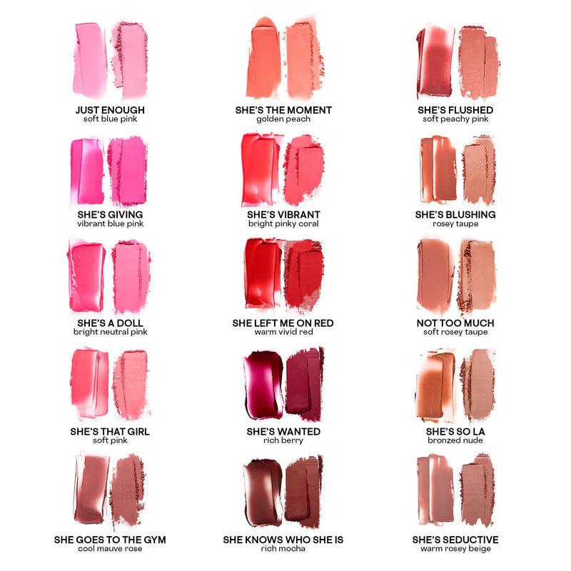 Patrick Ta For Face Double-Take Creme & Powder Blush Duo Creme Double Tenue & Poudre Blush