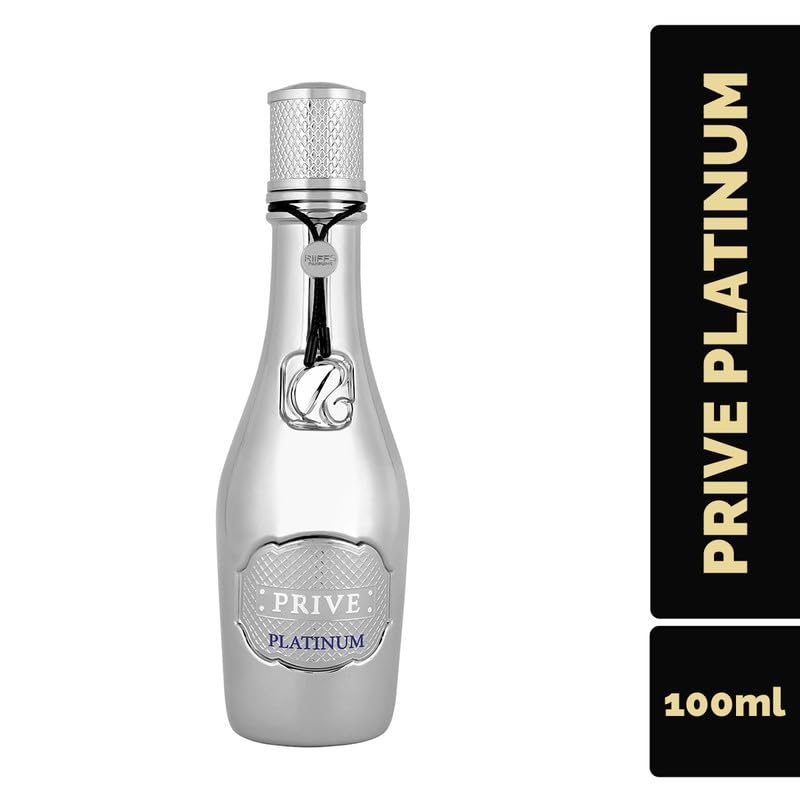 RiiFFS Prive Platinum Perfume For Men & Women | Long-Lasting Eau De Parfum | Luxurious Unisex Fragrance, 100ml