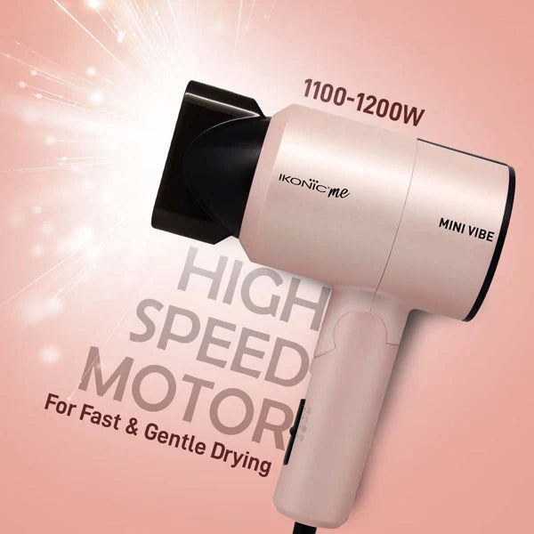 Ikonic Me Mini Vibe Hair Dryer ( Pearl Pink )