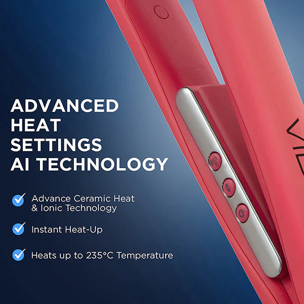 Ikonic Professional Vibe Hair straightener ( Peach )