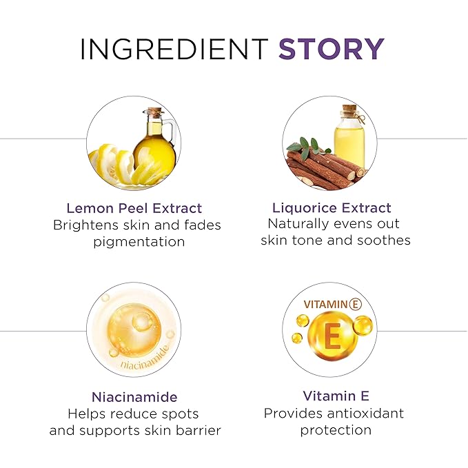 Oshea Herbals Glopure Brightening Face Serum for Men & Women | Reduces Darkspots & Pigmentations | Boosts Hydration & Natural Glow | Enriched with Lemon Peel & Liquorice Extracts | All Skin Types 30ml