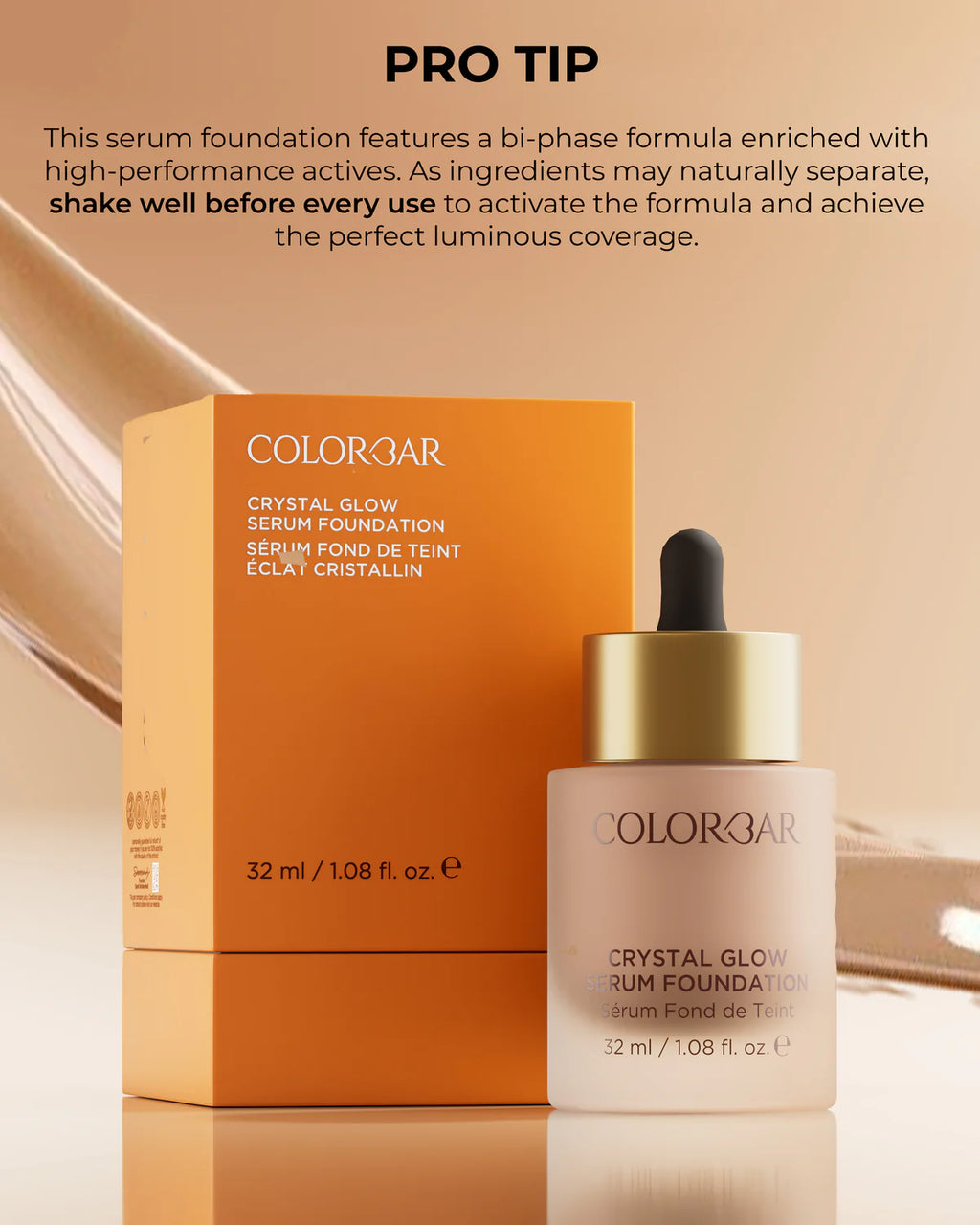 Colorbar Crystal Glow Serum Foundation 32ml