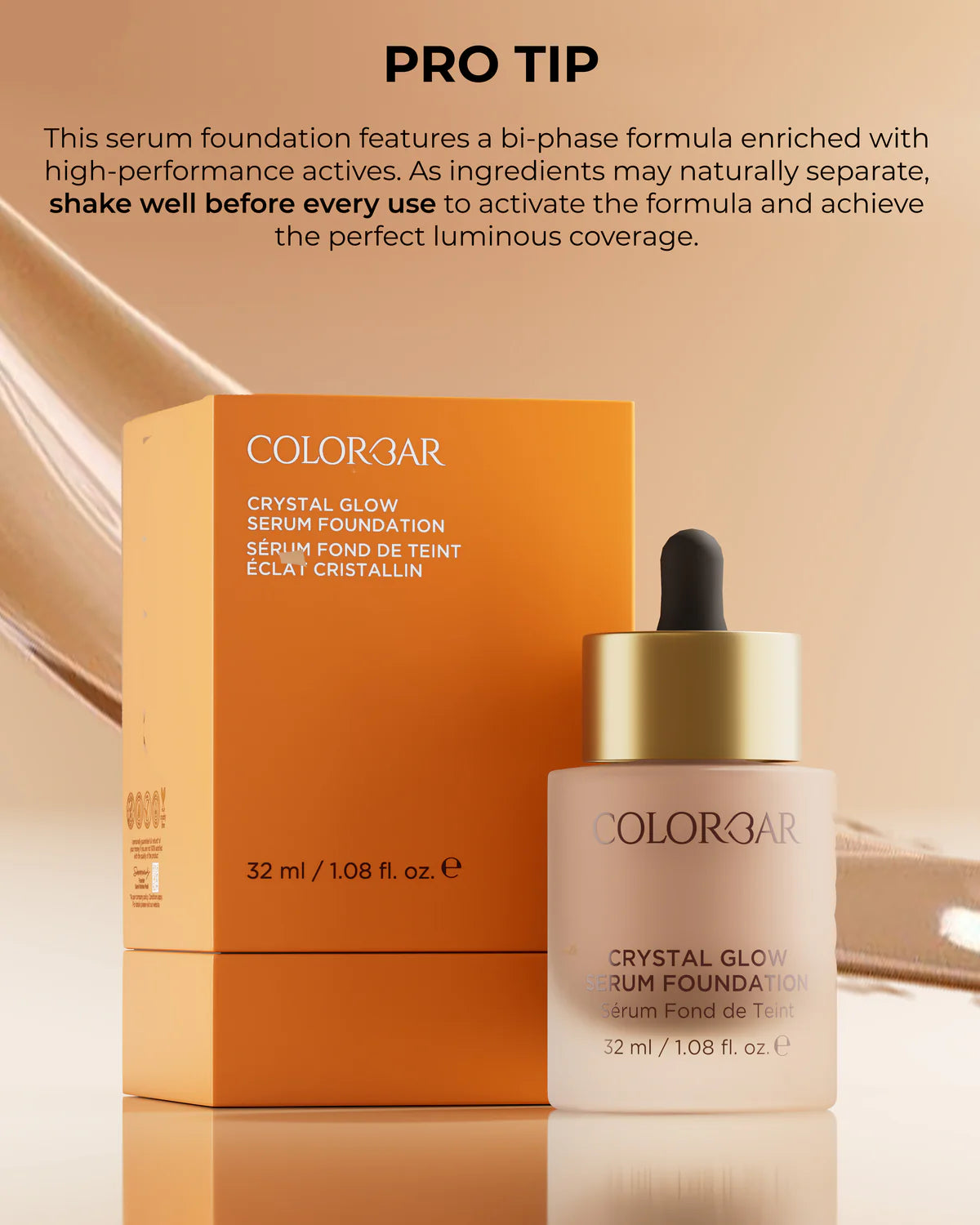 Colorbar Crystal Glow Serum Foundation 32ml