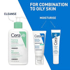 CeraVe Oil Control Gel Cream lightweight Moisturizer for Oily & Combination Skin with Ceramides, Hyaluronic Acid & Niacinamide | Dermatologist Recommended 52ml (Made In France)