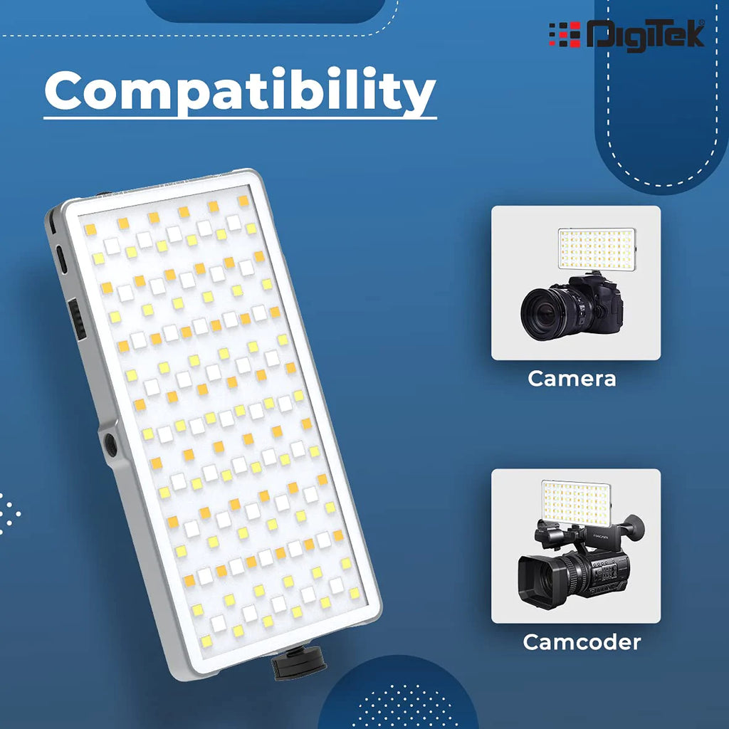 DIGITEK PROFESSIONAL PORTABLE RGB LED  Video Light -D135 ML 12w