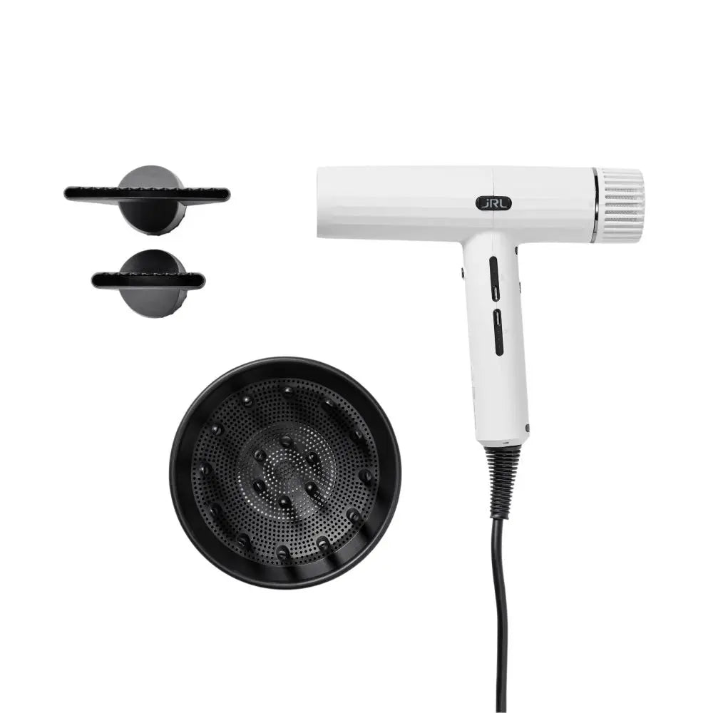 JRL PROFESSIONAL Forte Pro 2020H hair dryer set Hair dryer + 2 round brushes White