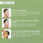 O3+ Mijoo Korea Glass Glow Facial Kit with Rice Water & Probiotics for Radiance - All Skin Types 50 gm