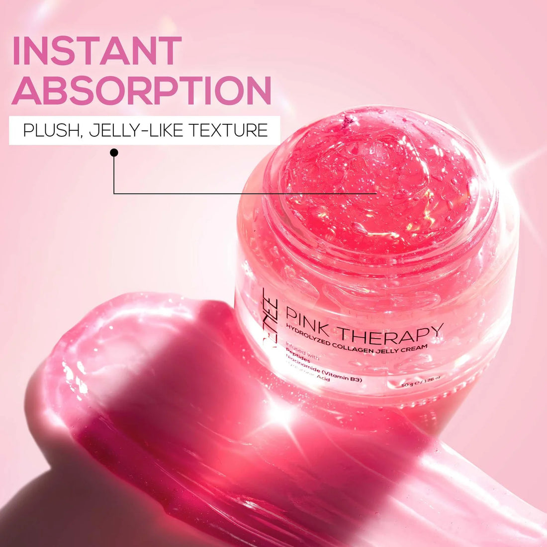 RENEE Pink Therapy Hydrolyzed Collagen Jelly Cream For Anti-Aging & Hydrated Skin 50g