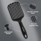 Ikonic Professional Flexi Paddle Hair Brush Black