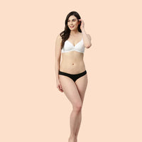 Enamor-A039 Perfect Coverage T-Shirt Bra - Supima Cotton Padded Wirefree Medium Coverage