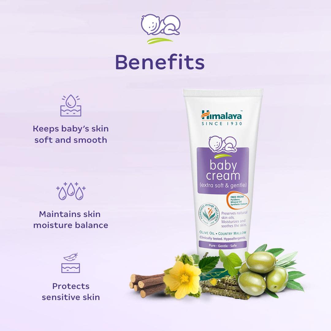 Himalaya Baby Cream, Face Moisturizer & Day Cream For Dry Skin 200ml