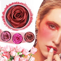 VERONNI 3D Rose Blush Highlighter Makeup Cheek Contour Shimmer Flower Petals D Rose Blush Facial Makeup
