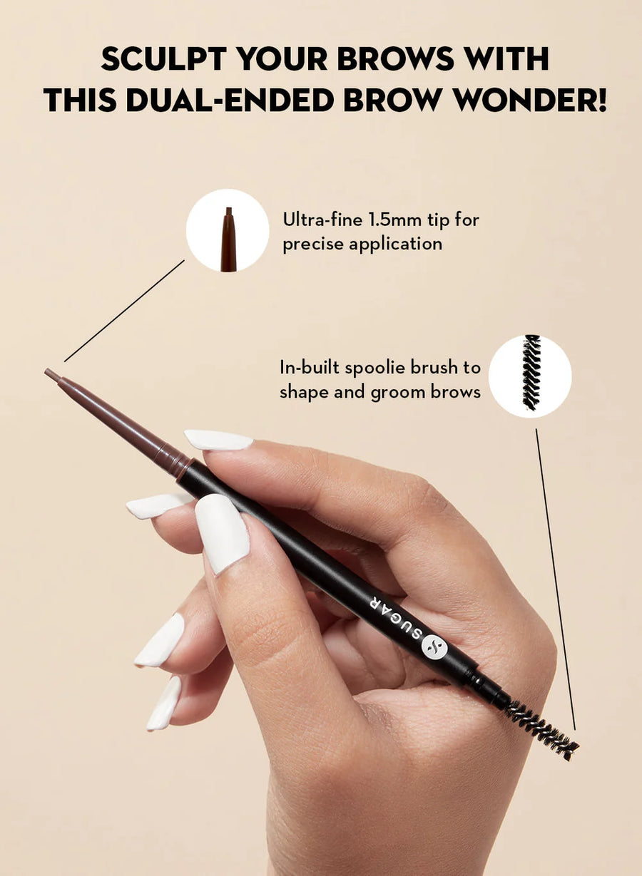 Sugar Cosmetics Arch Arrival Micro Brow Pencil