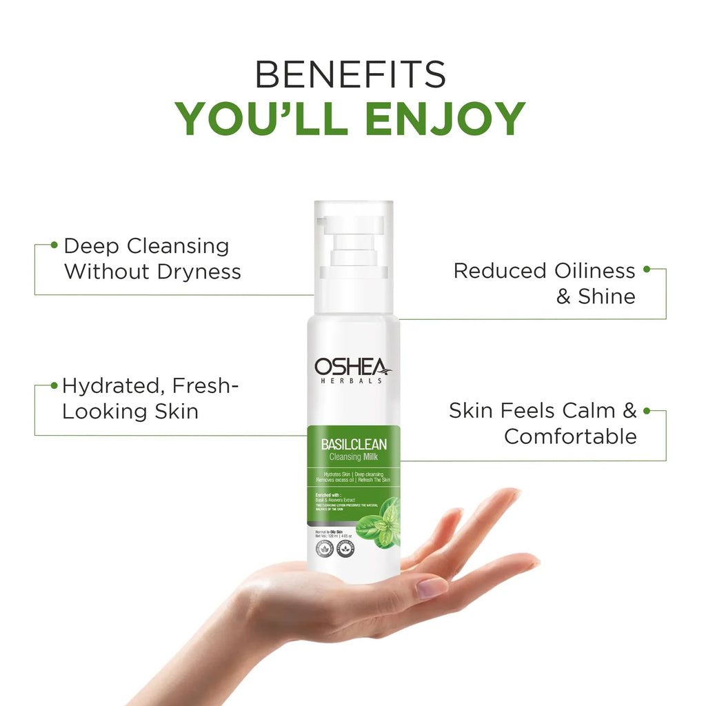 Oshea Herbals Basilclean Cleansing Milk 120ml