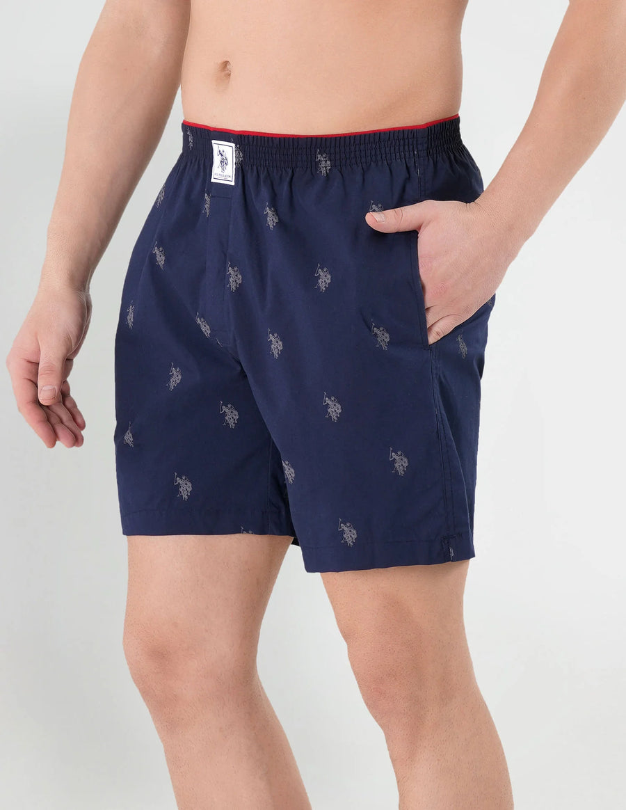 Signature Logo Pure Cotton I021 Boxers - Pack Of 1