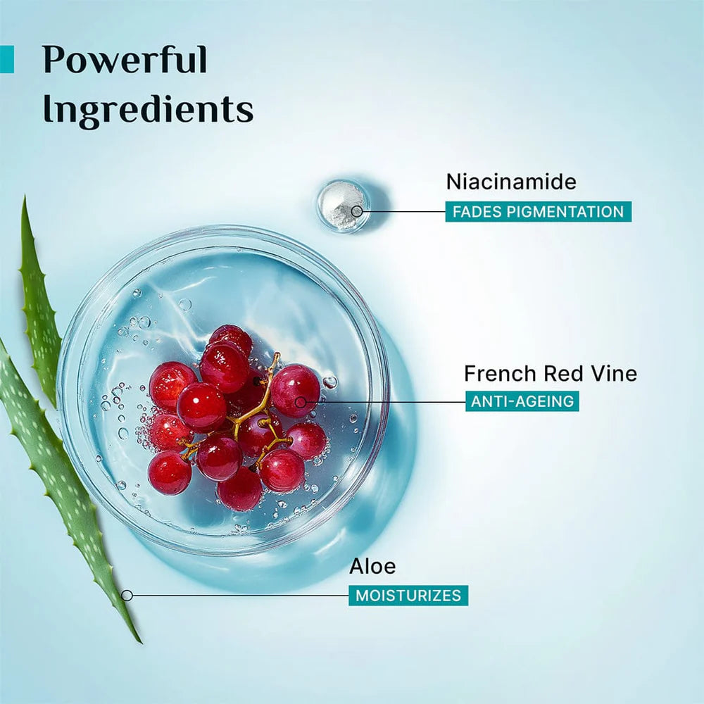 pilgrim Red Vine Face Mist & Toner with Niacinamide (Vit. B3) & Aloe 100ml