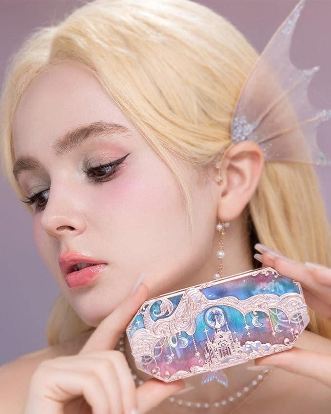 Flower Knows Moonlight Mermaid Five-Color Jewelry Eyeshadow Palette 6.3g (03 Ocean Siren)