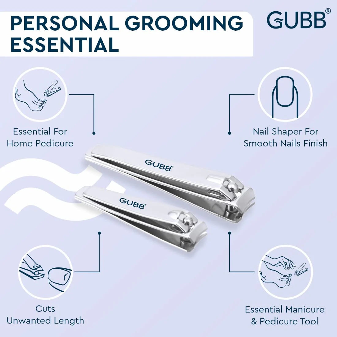 Gubb Nail Clipper Set ( Large & Medium )