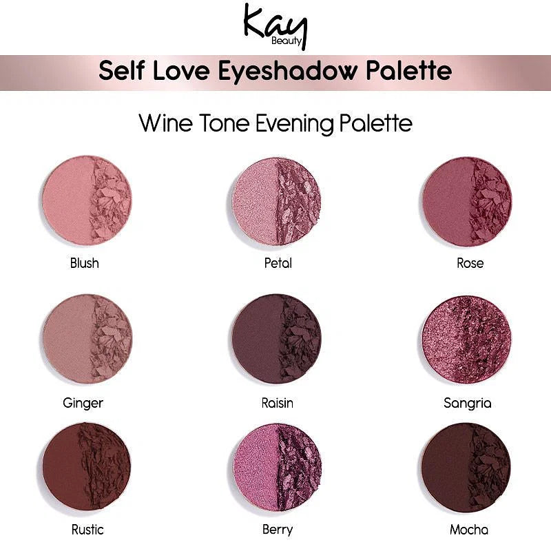 Kay Beauty Self Love Eye Kanvas Eye Shadow Palette 10Gm