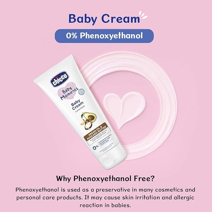 Chicco Baby Moments Baby Cream for Babies with Argan Oil & Avocado Butter, 200g
