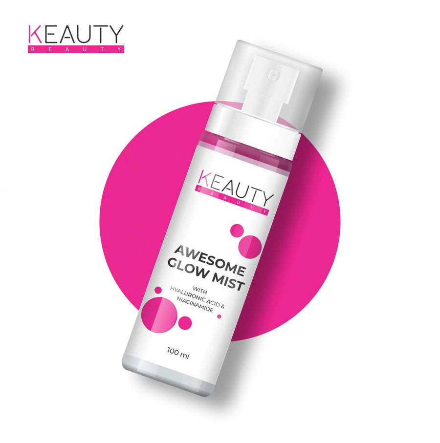 KEAUTY BEAUTY AWESOME GLOW MIST WITH HYALURONIC ACID & NIACINAMIDE 100ML