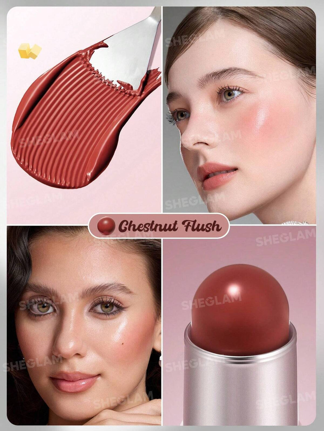 SHE GLAM Buttery Bliss Blush Stick-Guava Juice 6g