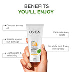 OSHEA HERBAL Salicylic Acid Sunscreen Gel SPF 50 for Oily and Acne Prone Skin 50ml