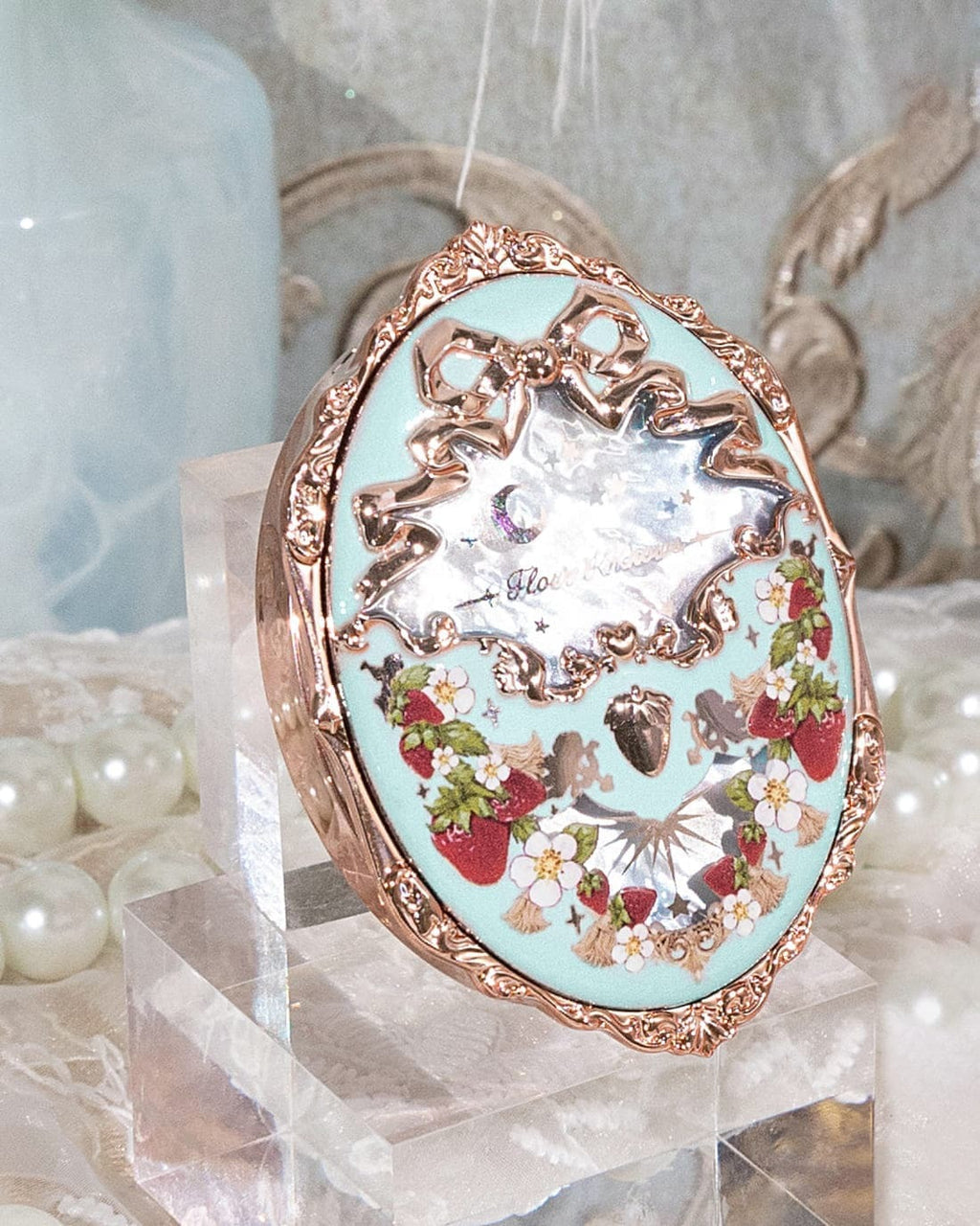 Flower Knows Strawberry Rococo Series Embossed Blush 02 Pure Rhyme