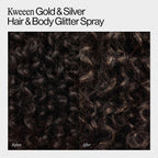 Eva NYC Kweeen Gold Hair and Body Glitter Spray - Ultra Shimmery Gold Glitter Formula