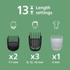 Philips 10-In-1 3000 Series Multipurpose Trimmer for Face & Body for Men MG3931-15