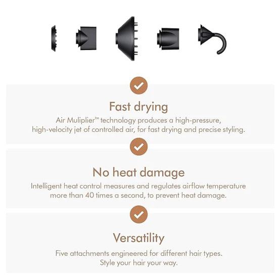 Dyson Supersonic™ hair dryer (Prussian Blue/Rich Copper)