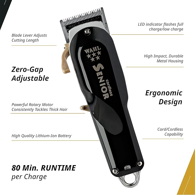 WAHL cordless SENIOR バリカン WAHL 5 Star Cordless Senior Clipper - Metal Limited Edition