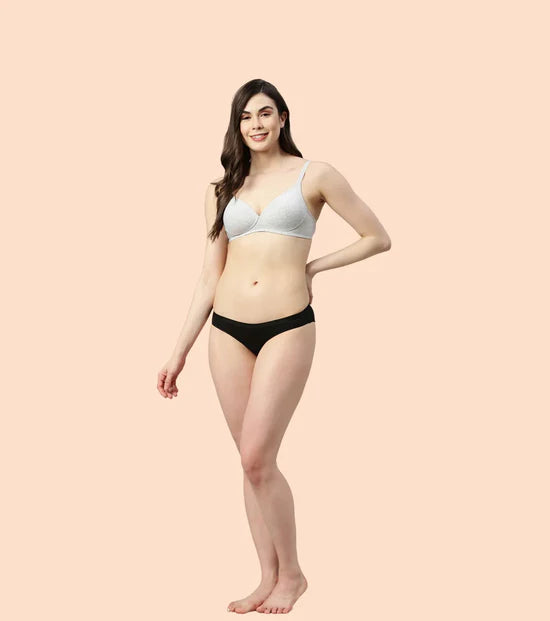 Enamor-A039 Perfect Coverage T-Shirt Bra - Supima Cotton Padded Wirefree Medium Coverage