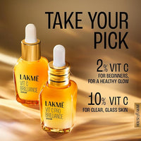 LAKMÉ Vit C Brillance Serum, 10% Vit C Complex, Glass Skin In 21 Days, Tighter Brighter Skin, 30Ml