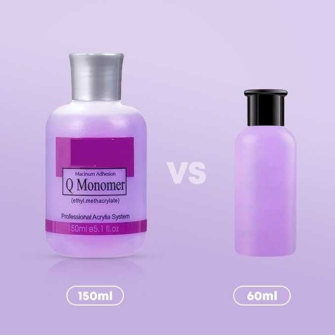 Shills Red Square Ezflow Nail Systems Maximum Adhesion Q Monomer Professional Acrylia System 150ml