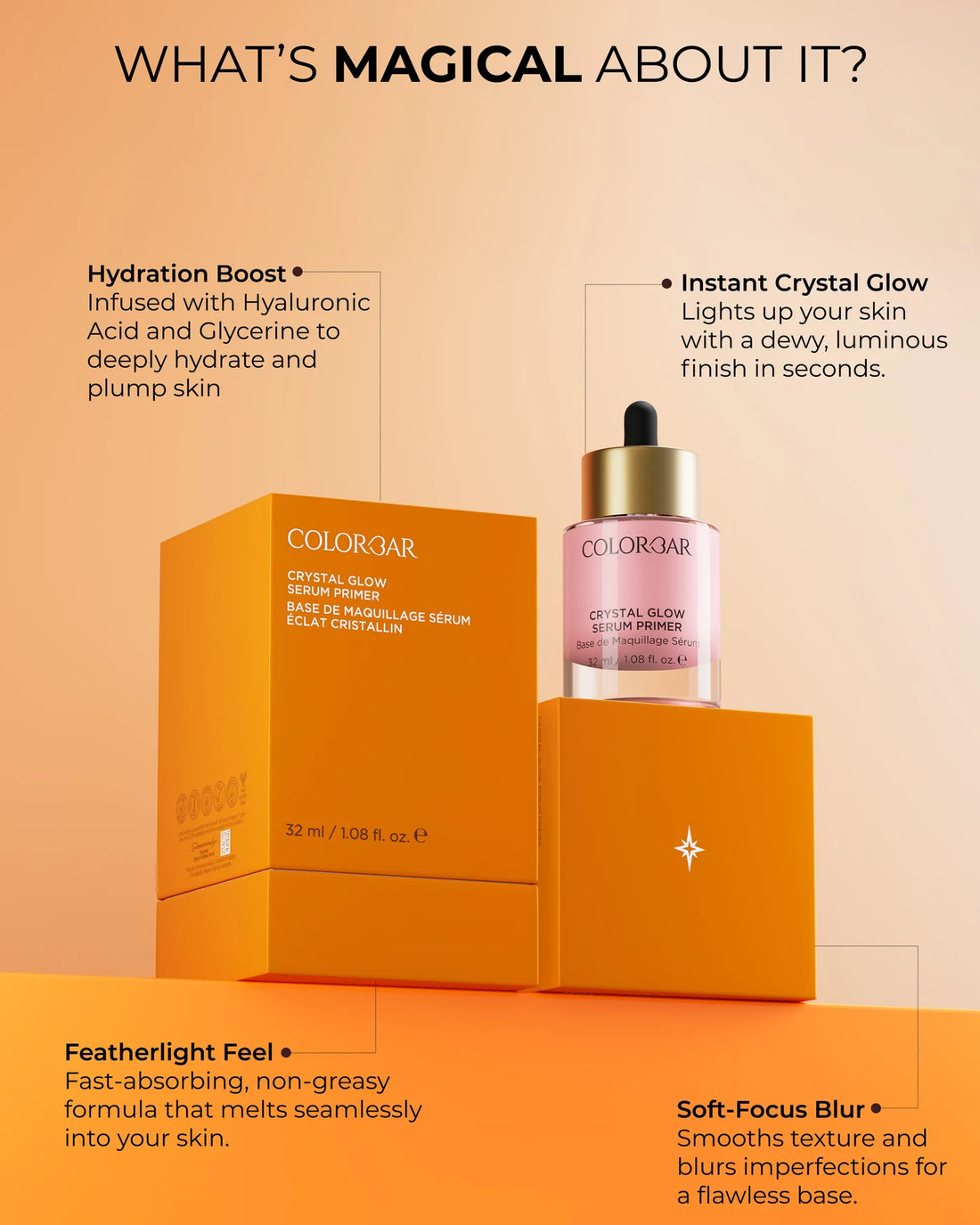 Colorbar Crystal Glow Serum Primer 32ml